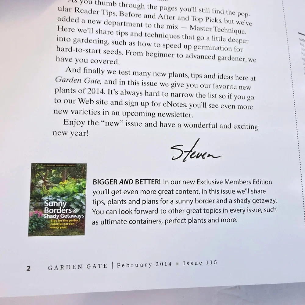 Garden Gate Magazine Feb 2014 Issue 115 Exclusive Members Edition